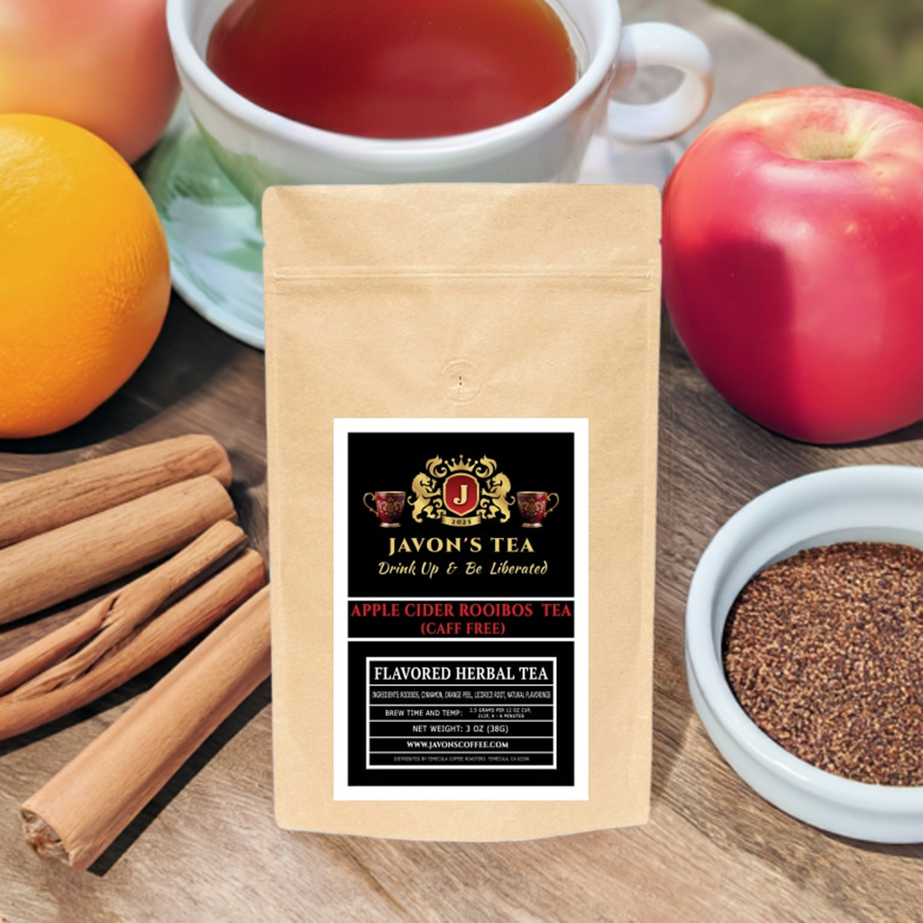 Apple Cider Rooibos Loose Leaf Tea, Javons Coffee, Javon's Coffee, Javons Tea, Javon's tea 