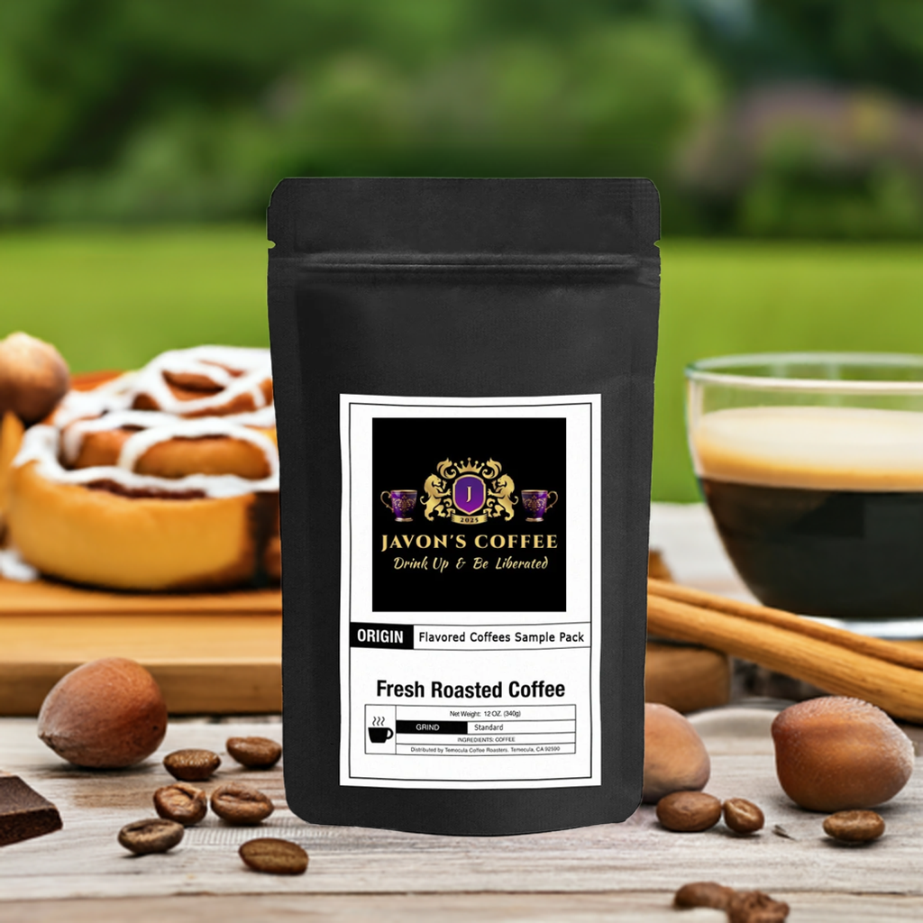 Javon's Coffee, Javons Coffee, Flavored Coffees Sample Pack, Standard Grind Coffee