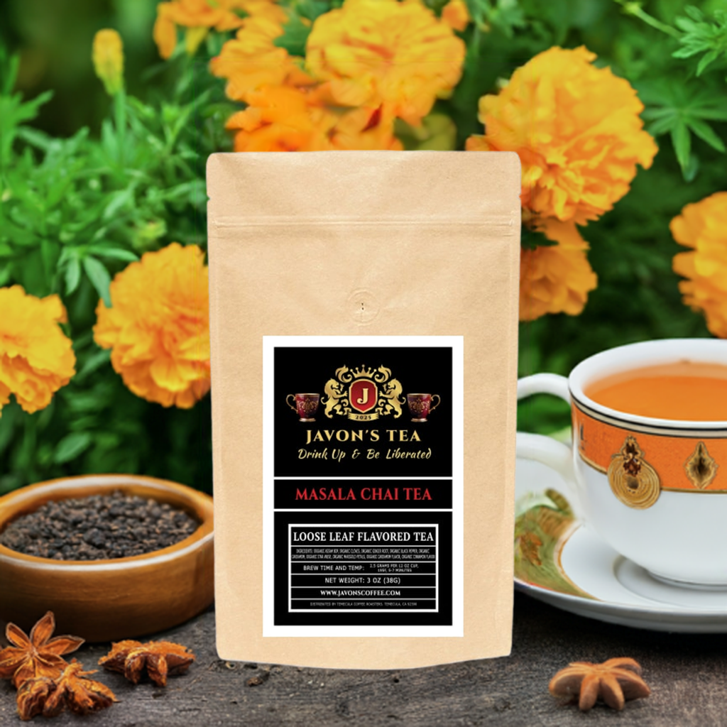 Masala Chai Loose Leaf Tea, Javon's Coffee, Javons coffee, Javon's Tea, Javons tea