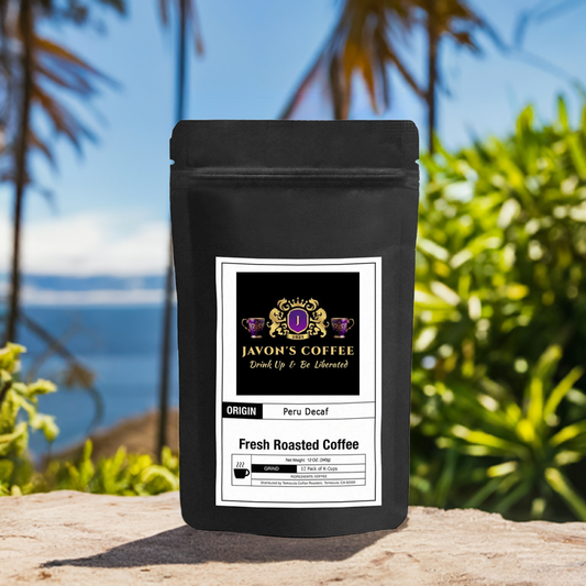 Peru Decaf Coffee, Javon's Coffee, Javons Coffee